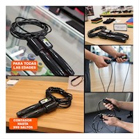Fitness Diario Con Soga Multifuncional 280cm Negro