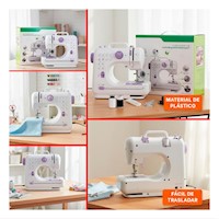 Cosedora orientada a Arreglos Rapidos Caseros con Cuerpo Blanco Compacto Y+Post It