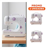 Pack2 Maquina de Coser orientada a Reparaciones Caseras Rapidas en Color Blanco Chico