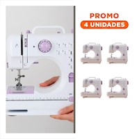 Pack4 Costurera pensada para Mesas de Trabajo Caseras Color Blanco Compacto Y+Regalo Sticker