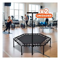 Pack2 Plataforma de Salto Hexagonal Negra 110x130cm para Actividad Recreativa Y+Papel Regalo