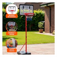 Panel regulable basket portatil 195cm para juegos y entrenamiento Y+Papel Regalo