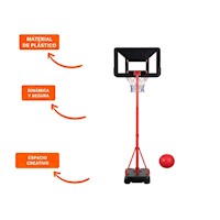 Estructura regulable basket portatil 195cm compacto y resistente Y+Ligas Regalo
