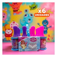 Pack6 Partida Bolos Divertido 10 Pines y 2 Bolas Rosado y Morado Y+Regalo Sticker