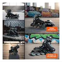 Articulo Patines Urbanos Ollie Celeste y negro Talla L para un Regalo Ideal