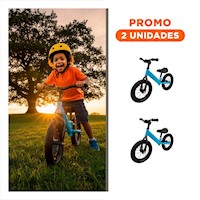 Pack2 Bicicleta de Equilibrio Celeste sin Pedal para Practica Segura y Divertida
