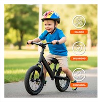 Balance Infantil Negro sin Pedal para Aprender Jugando Cada Dia Y+Papel Regalo