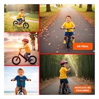 Bicicleta Infantil Negro para Ninos que Empiezan a Explorar Movimiento