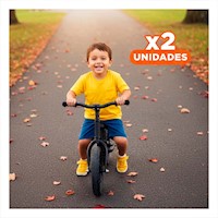 Pack2 Correpasillos Infantil Negro sin Pedales para Juegos Activos Diarios Y+Regalo Sticker