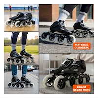 Patines Profesional Negro Freestyle Talla 36 con Diseño Resistente para Uso Intensivo