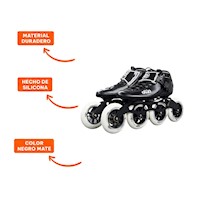 Rollers Profesional Negro Freestyle Talla 38 con Estructura Solida y Duradera Y+Ligas Regalo