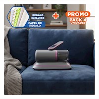 Pack4 Equipo Portatil para Acaros en Plomo y Fucsia con Uso Facil en Hogar Y+Papel Regalo