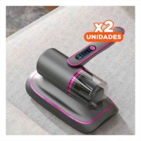 Pack2 Limpiadora Compacta para Acaros en Plomo y Fucsia para Camas Y+Regalo Sticker