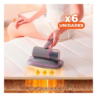 Pack6 Unidad Portatil para Acaros en Plomo y Fucsia para Ambientes Familiares Y+Regalo Sticker