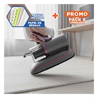 Pack6 Aparato Portatil para Acaros Color Plomo y Fucsia con Uso Diario Y+Papel Regalo