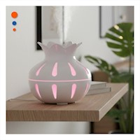 Difusor para Ambiente Interior con Funcion Humificadora Forma de Flor Color Blanco