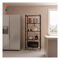 Rack Plegable 5 Niveles con Ruedas para Guardar Objetos en Espacios del Hogar