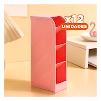 Pack12 Modulo para Papeleria Activa en Rosado de Dimensión 20,5x5x9cm