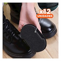 Pack12 Lustrador Diario Negro 6,5x10,5cm Brillo Duradero y Proteccion Completa