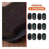 Pack6 Abrillanta Zapatos Negro 6,5x10,5cm Facil Aplicacion y Resultados Rapidos