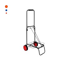 Sistema de Carga Plegable Negro con Liga para Mover Paquetes sin Esfuerzo Y+Papel Regalo