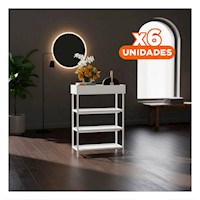 Pack6 Estructura de Zapatos 4 Niveles con Estante para Uso en Casa Y+Regalo Sticker