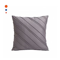 Cubierta con Textura Suave de Terciopelo y Diagonales en Plomo Oscuro Y+Papel Regalo