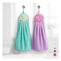 Juego Moderno 2 Piezas Morado y Verde Agua Colgador Hogar 28x38cm Y+Ligas Regalo