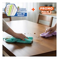 Pack2 Lote 2 Piezas Morado y Verde Agua Toallas Colgador Practico 28x38cm Y+Papel Regalo