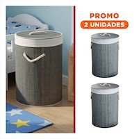 Pack2 Componente Plegable Circular con tapa para Uso en Hogar
