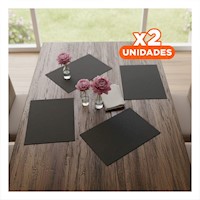 Pack2 Accesorio Decorativo de Mesa Rectangular 4 Piezas para Uso Diario Y+Regalo Sticker