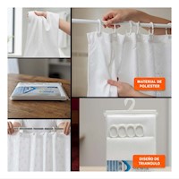 Panel con Medida 180x180cm para Ducha Blanco y Patron Triangulos Y+Post It