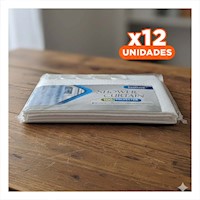 Pack12 Proteccion aplicada a Ducha con Patron Triangulos y Blanco 180x180cm