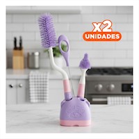 Pack2 Raspador de Limpieza Profunda 4pzs Base Osito Morado Y+Regalo Sticker
