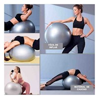 Bola de Ejercicio 65cm Plomo Duradera para Core