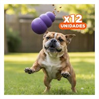 Pack12 Instrumento de Caucho para Paseos Largos 10,5cm Morado Y+Regalo Sticker