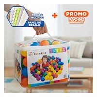 Pack2 Grupo de Pelotas de 8cm para el Confort de los Mas Chicos Y+Papel Regalo