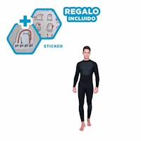 Mono De Neopreno Hombre Pecho y Brazo Negro Talla L Gravital 61130H Y+Regalo Sticker