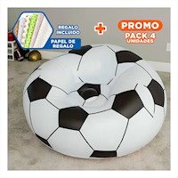 Pack4 Sofa Inflable para Descanso Familiar y Recreativo Y+Papel Regalo