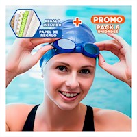 Pack6 Lentes de Natacion con Estuche Incluido para Guardado Y+Papel Regalo