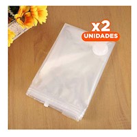 Pack2 Estuche Practico Hogar 50 x 60 cm Color Anaranjado para Uso Diario Y+Regalo Sticker