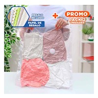 Pack2 Estuche Organizador Hogar 50 x 60 cm Color Anaranjado para Orden Y+Papel Regalo