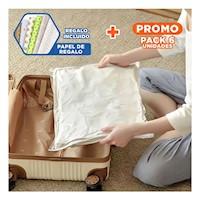Pack6 Empaque al Vacio Anaranjado 70x100cm para Almacenaje Y+Papel Regalo
