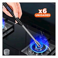 Pack6 Encendedor Profesional Recargable para Cocina y Parrilla Y+Regalo Sticker