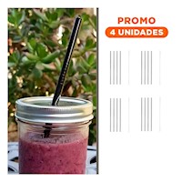 Pack4 Accesorio Metal 4 Canitas y 1 Limpia Canita Plateado Hogar LED Y+Regalo Sticker