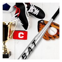 Kit de Beisbol Portatil con Bate Guante y Pelota para Exterior Y+Post It