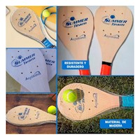 Raquetas de Playa para Adulto con Pelota para Juego Recreativo