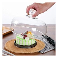 Exhibidor de Tartas Circular con Tapa 28cm Hogar Fiesta Decoracion Navidad Y+Post It