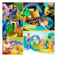Rincon Infantil Intex 57135NP 333x229x112 CM Dinosaurio para Diversion Y+Post It