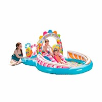 Alberca Inflable para Agua y Diversion en Casa 295x191x130 cm Multicolor Y+Papel Regalo